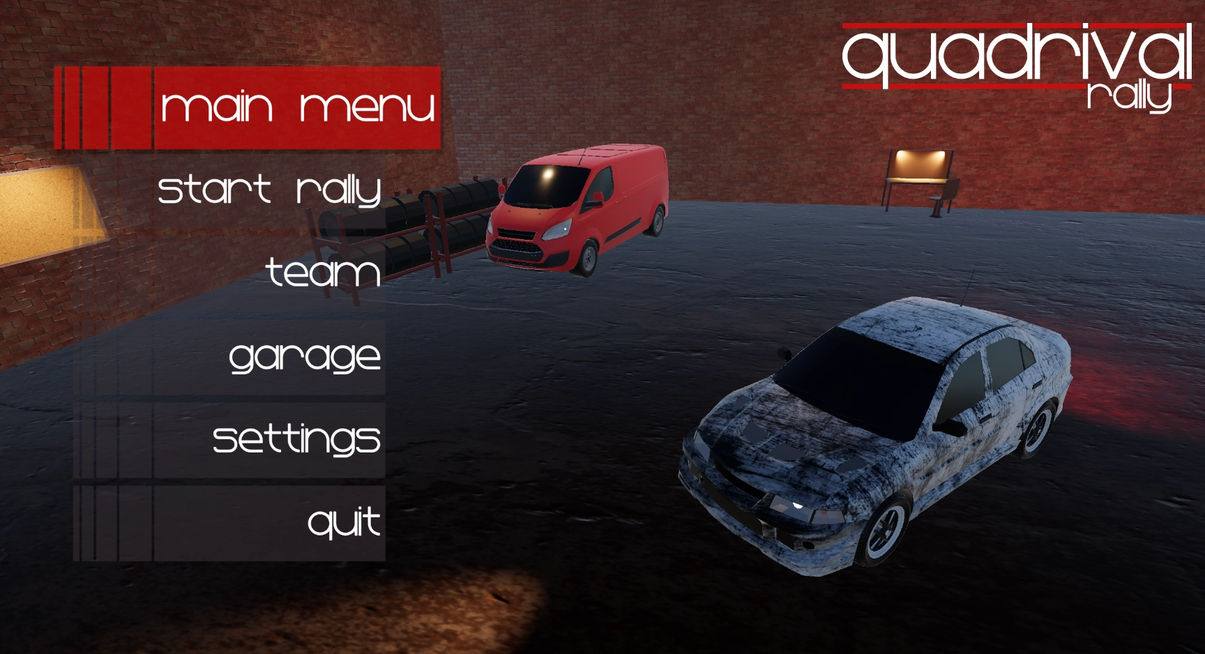 Quadrival Menu UI Current